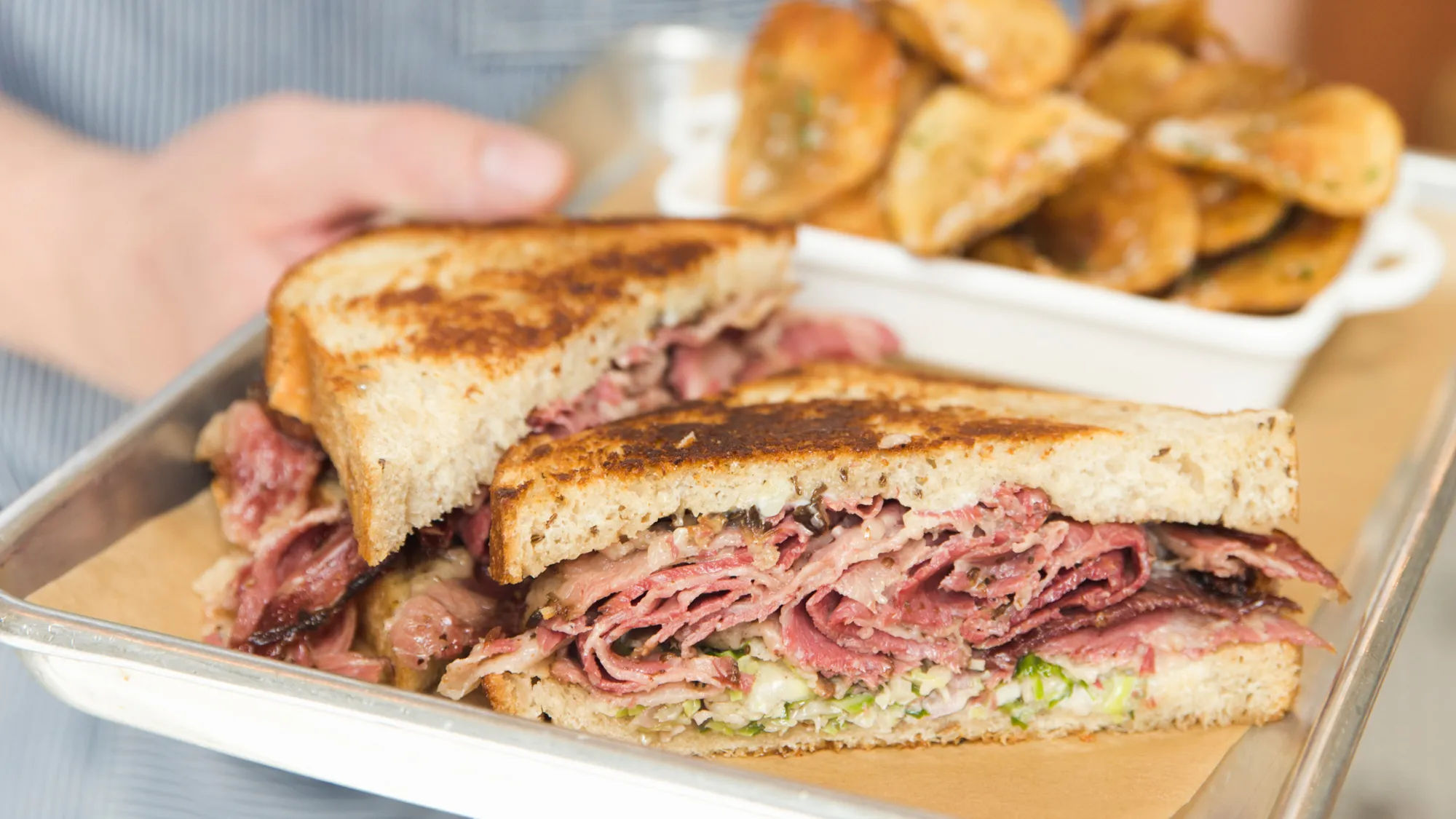 Mercantile Dining & Provision signature dishes Chicken Salad Sandwich
Classic Italian Hero
Arka Salmon